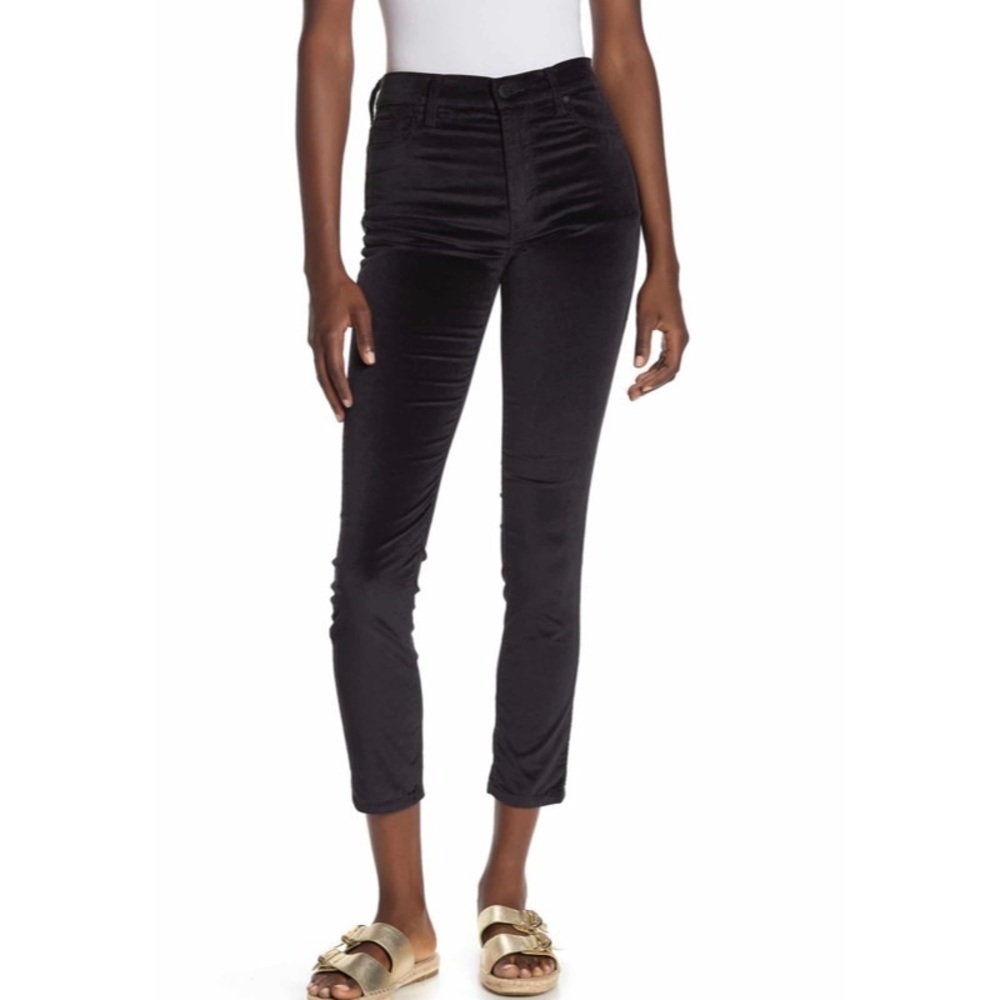NWT HUDSON High Waist Ankle Velvet Skinny Jeans